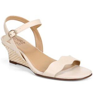 Naturalizer Lacey Womens Leather Ankle Strap Wedge Sandals